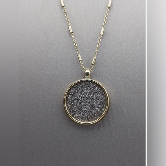 LOFT Gold and Silver black Necklace with Sparkling Pendant - Picture 3 of 4